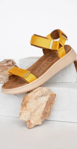 Sandal med velcro old gold