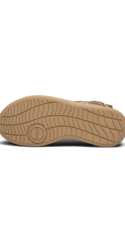 Sandaler med glimmerremme coffee cream