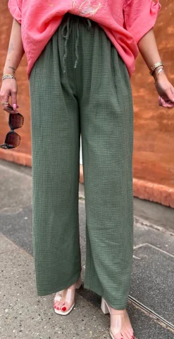 Santana buks i bomuld khaki LikeLondon