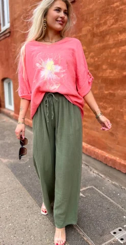 Santana buks i bomuld khaki LikeLondon