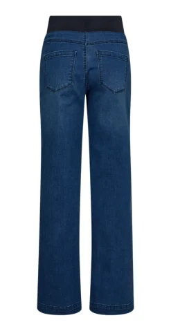 Shantal bukser med power stretch medium blue