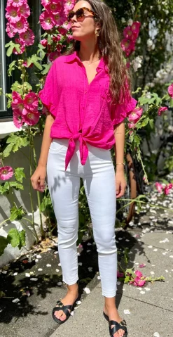 Shantal raw buks hvid denim