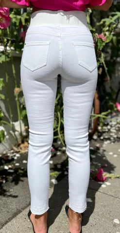 Shantal raw buks hvid denim