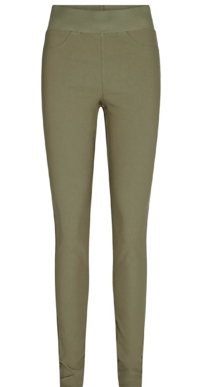 Shantal stretch buks deep lichen green
