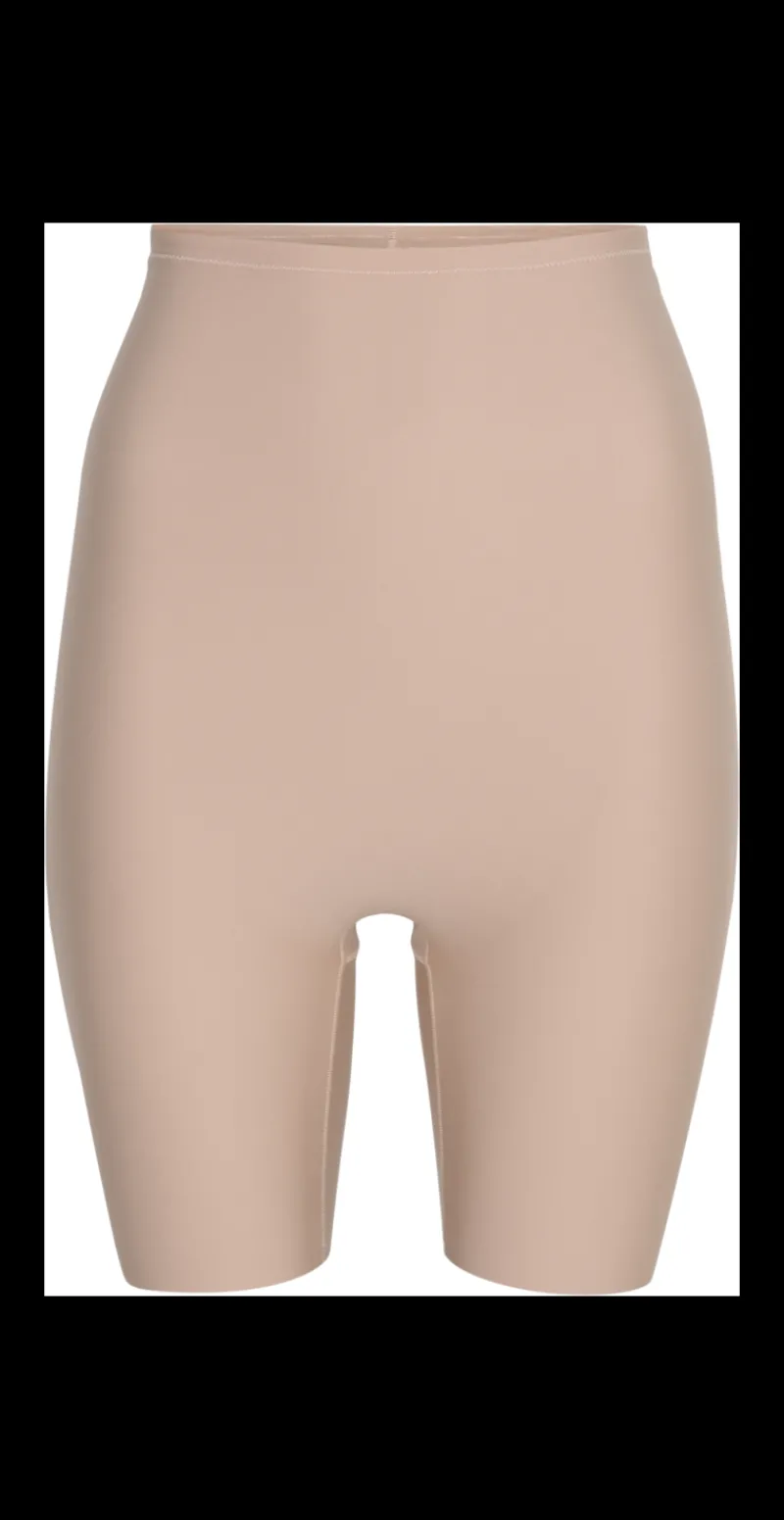 Shapewear shorts med høj talje i nude