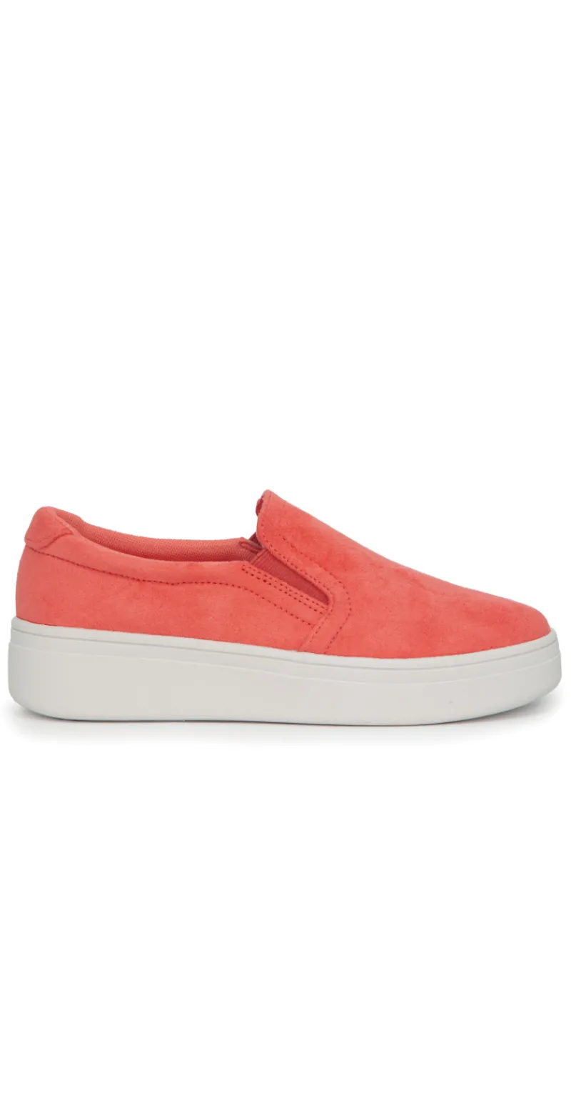Slip on sko i coral