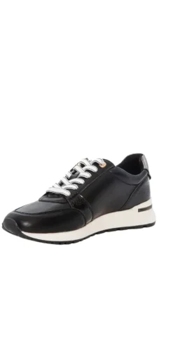Sneakers med kilehæl sort