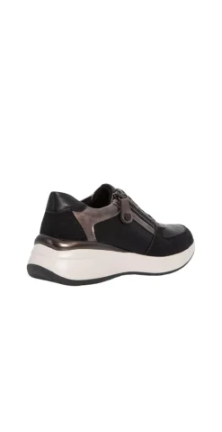 Sneakers med lynlås sort