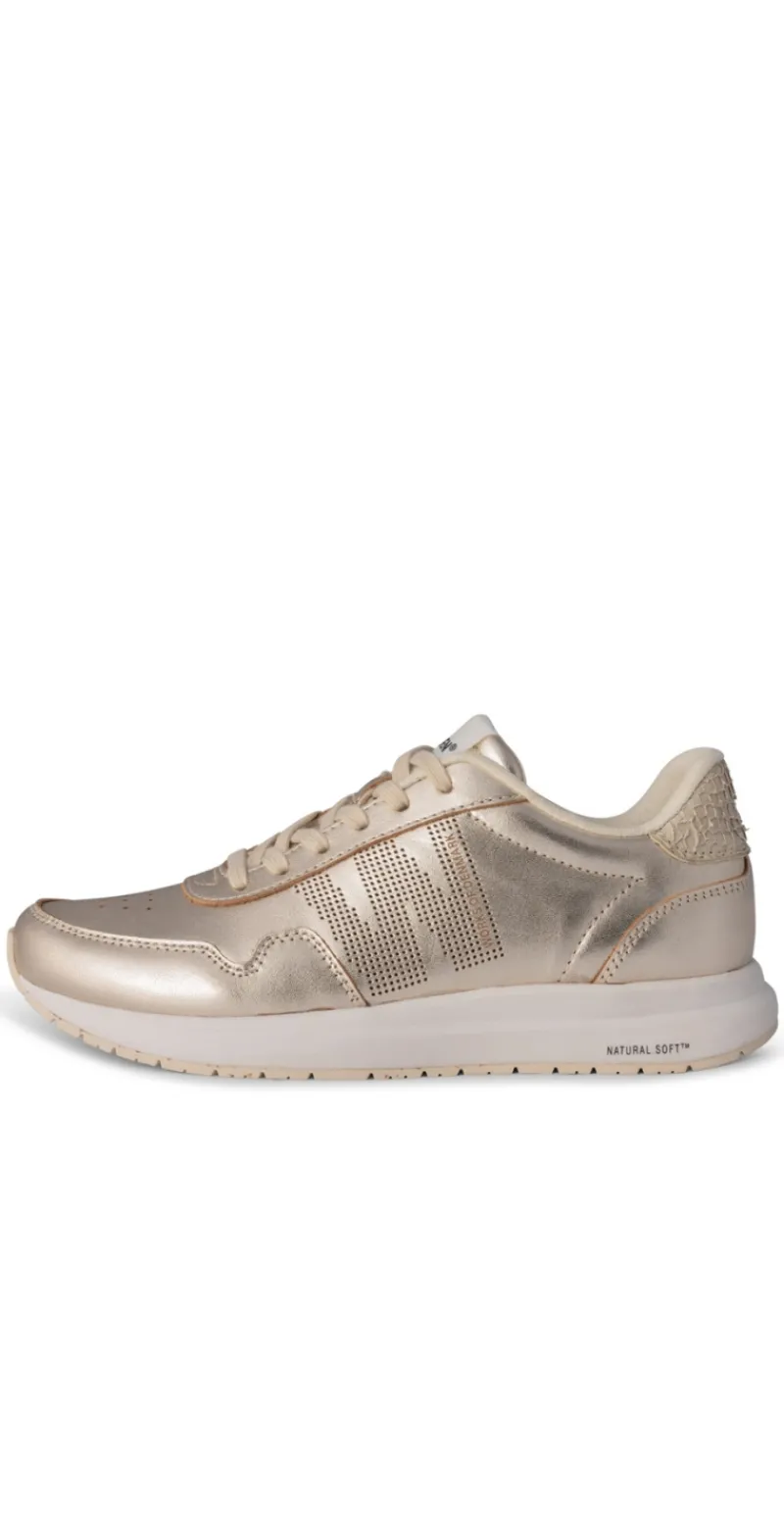 Sneakers natural soft metallic gold