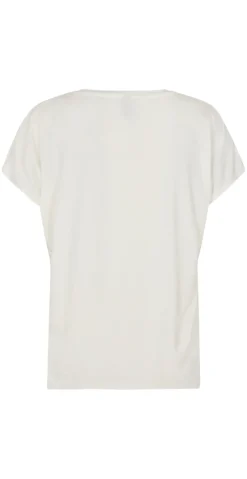 Sophia basisbluse med v-hals off white