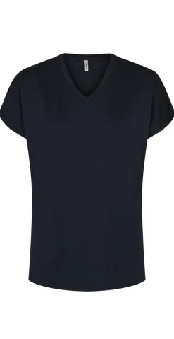 Sophia basisbluse med v-hals navy