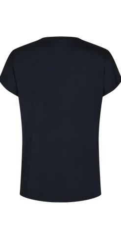Sophia basisbluse med v-hals navy