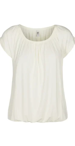 Sophia bluse med rund hals offwhite