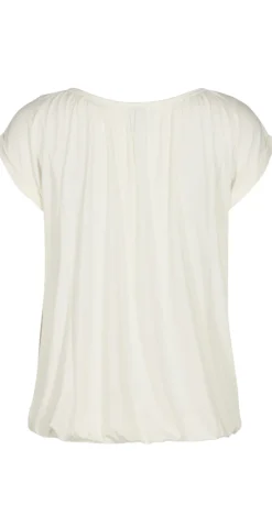 Sophia bluse med rund hals offwhite
