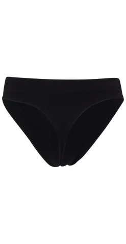 Sort microfiber string trusse