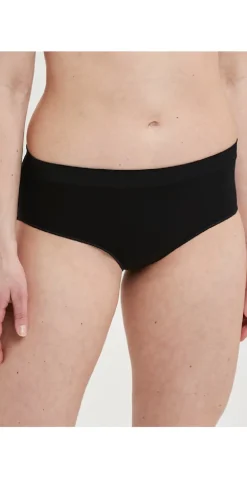 Sorte microfiber hipster trusser
