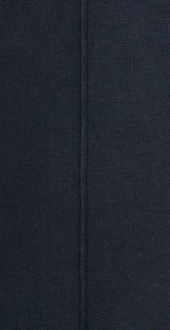 Strikbluse med 3/4 ærme navy