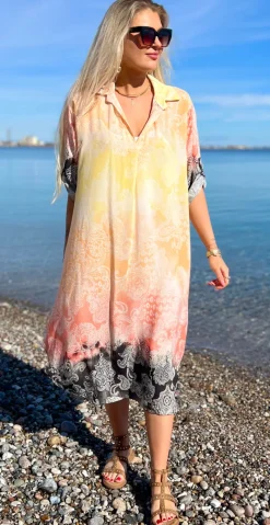 Tessa kjole med paisley sort LikeLondon
