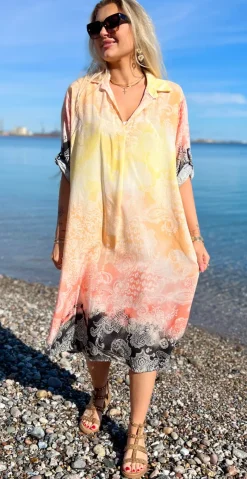 Tessa kjole med paisley sort LikeLondon
