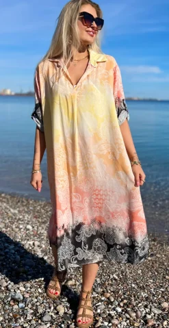 Tessa kjole med paisley sort LikeLondon