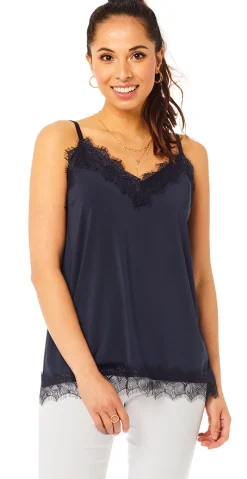 Top med blonde navy