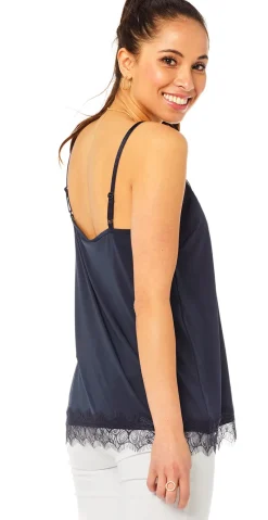 Top med blonde navy