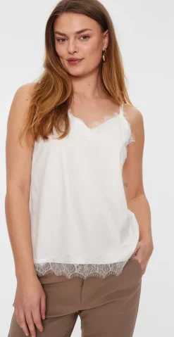 Top med blonde offwhite