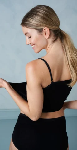 Top narrow straps 100% uld sort
