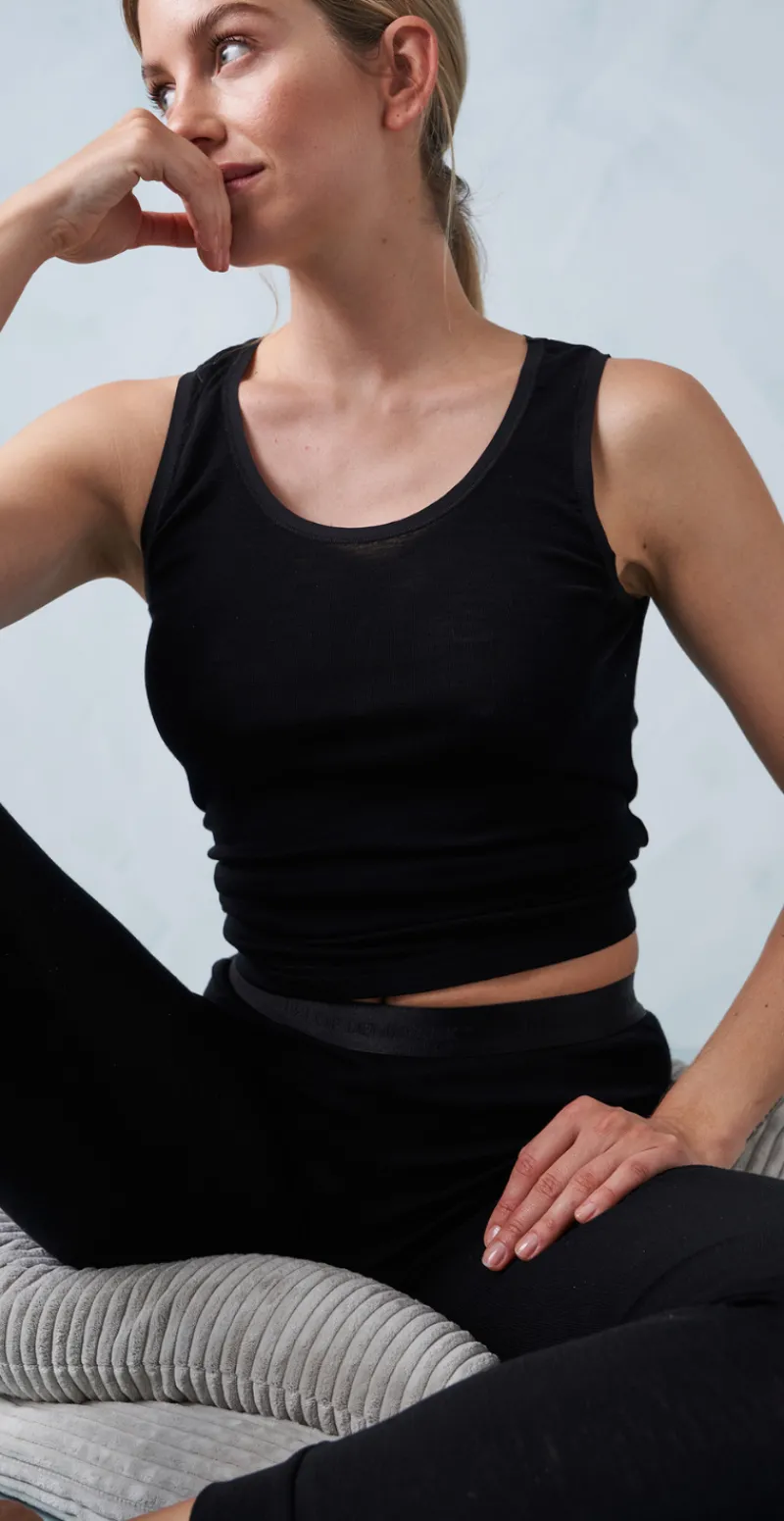 Top wide straps 100% uld sort