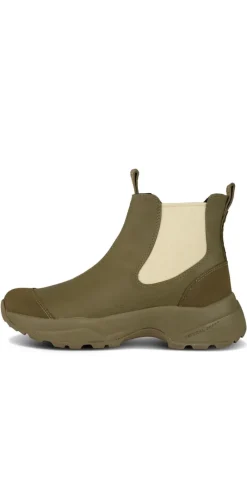 Vandtæt slip-on støvle dark olive/alfalfa