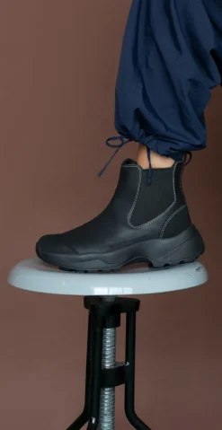 Vandtæt slip-on støvle i sort