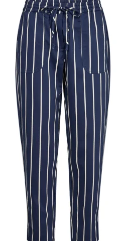 Vera bukser med striber navy LikeLondon