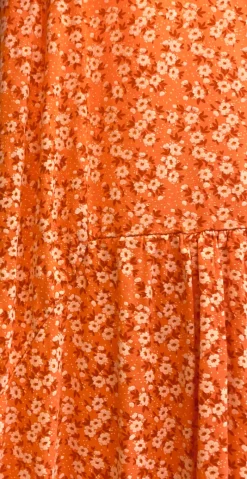 Vigga blomstret maxikjole orange LikeLondon