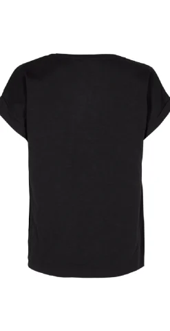 Viva T-shirt med brystlomme sort