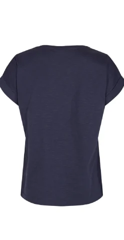 Viva T-shirt med brystlomme navy