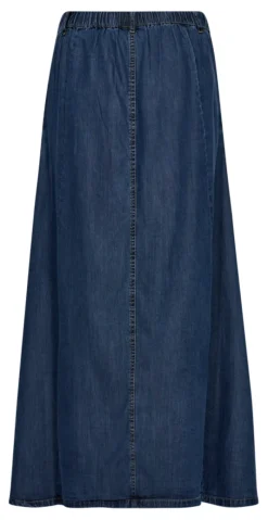 Wilke nederdel medium blue denim