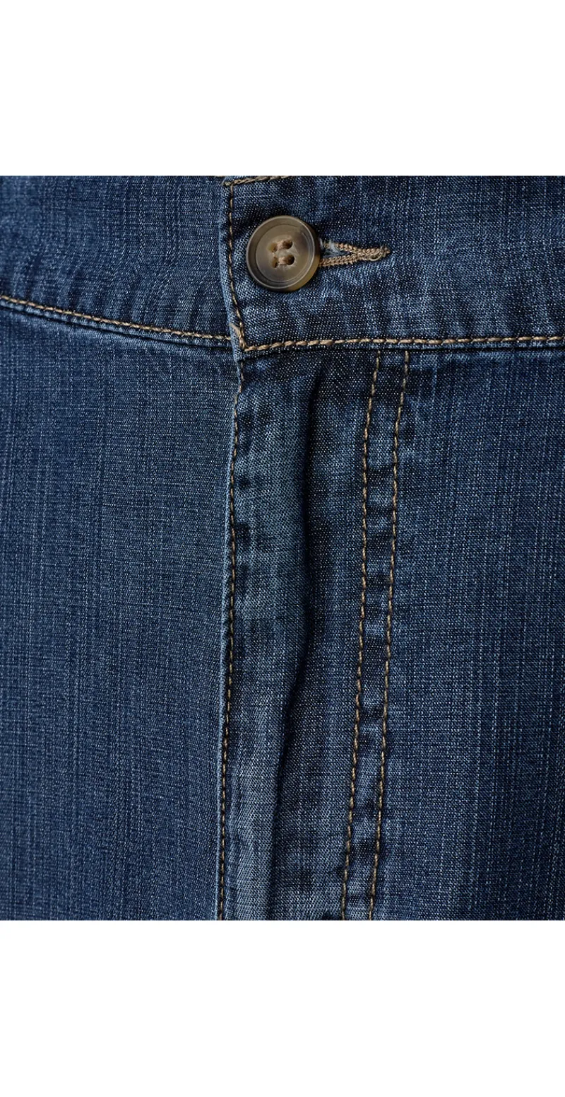Wilke nederdel medium blue denim