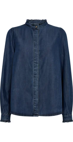 Wilke skjorte medium blue denim