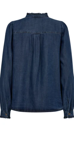 Wilke skjorte medium blue denim